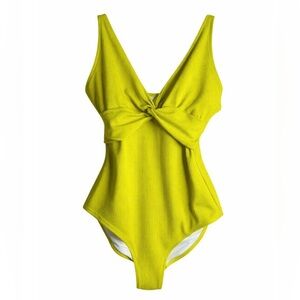 Knotted One-Piece Swimsuit